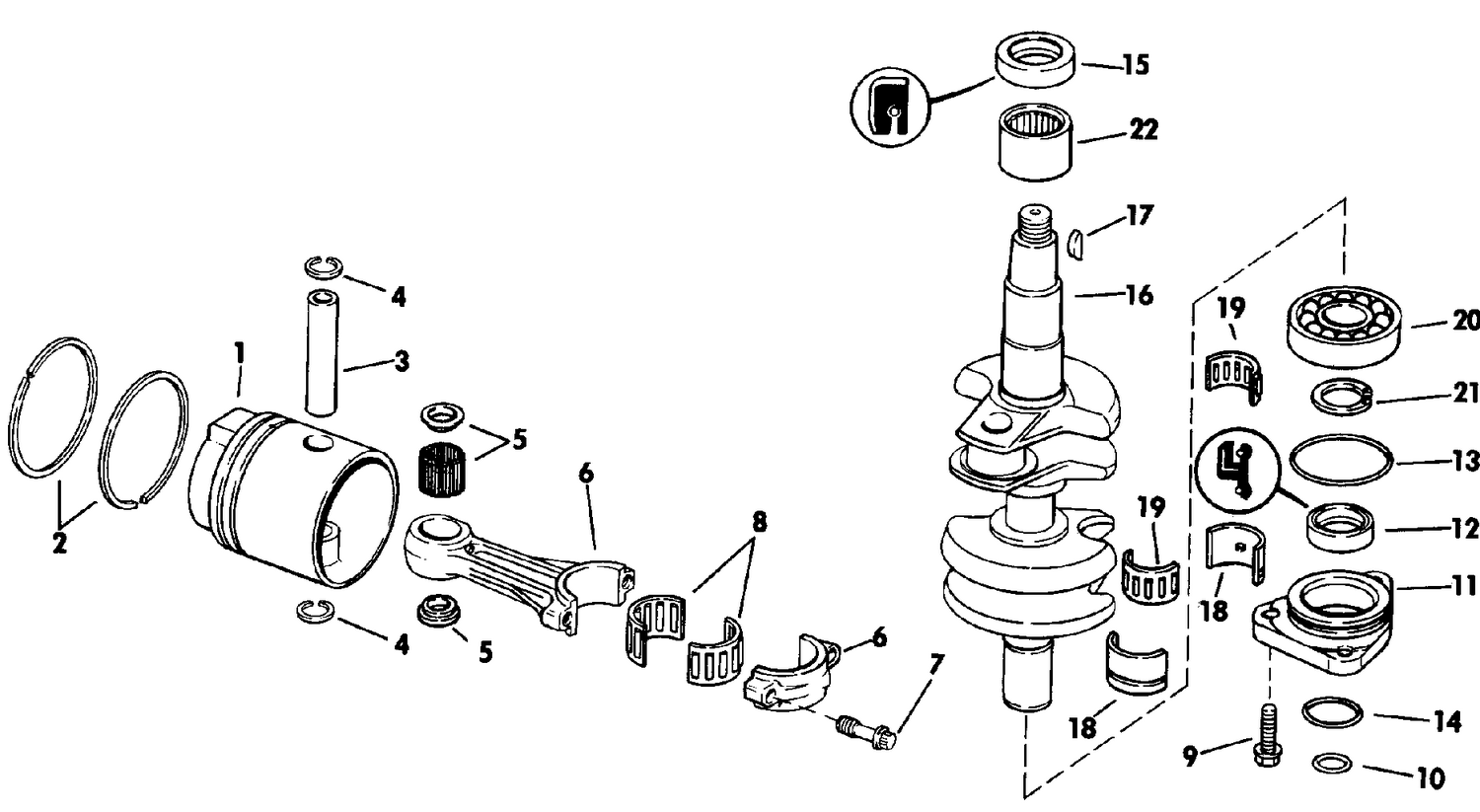 CRANKSHAFT & PISTON