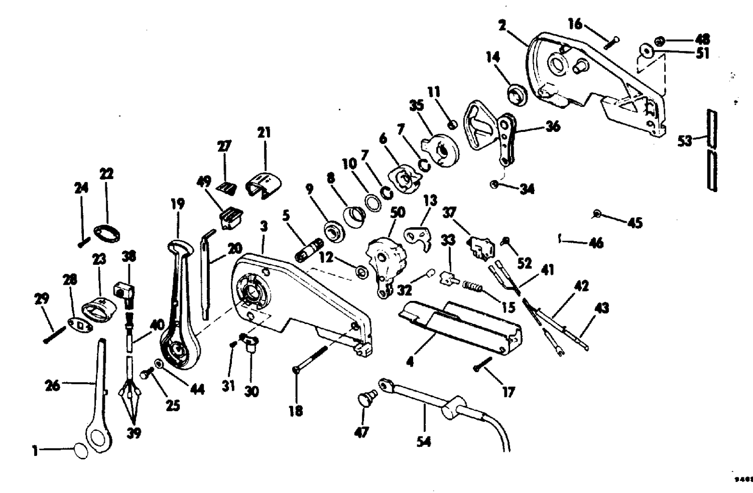 REMOTE CONTROL ASSEMBLY-SINGLE LEVER