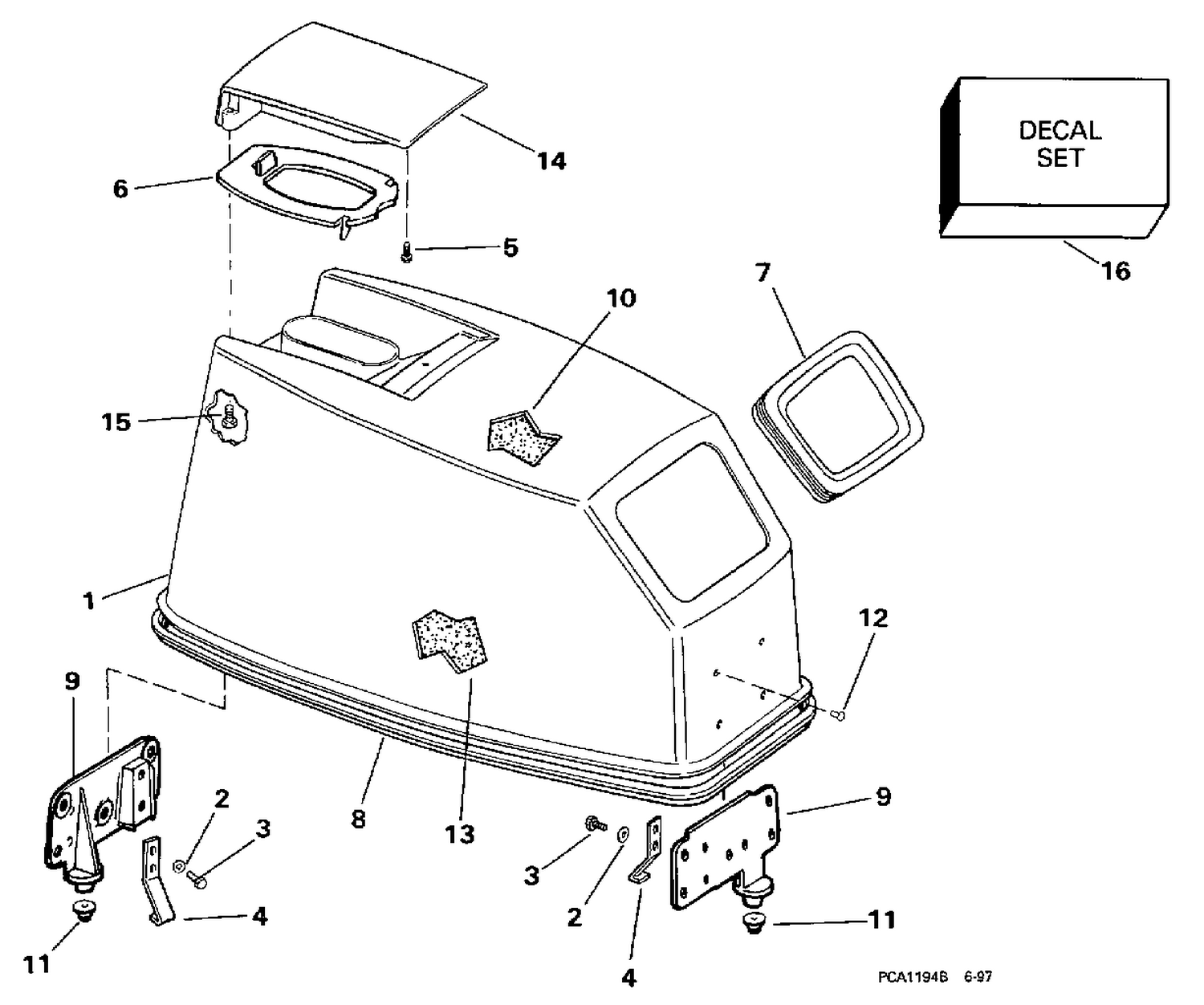 ENGINE COVER -- EVINRUDE