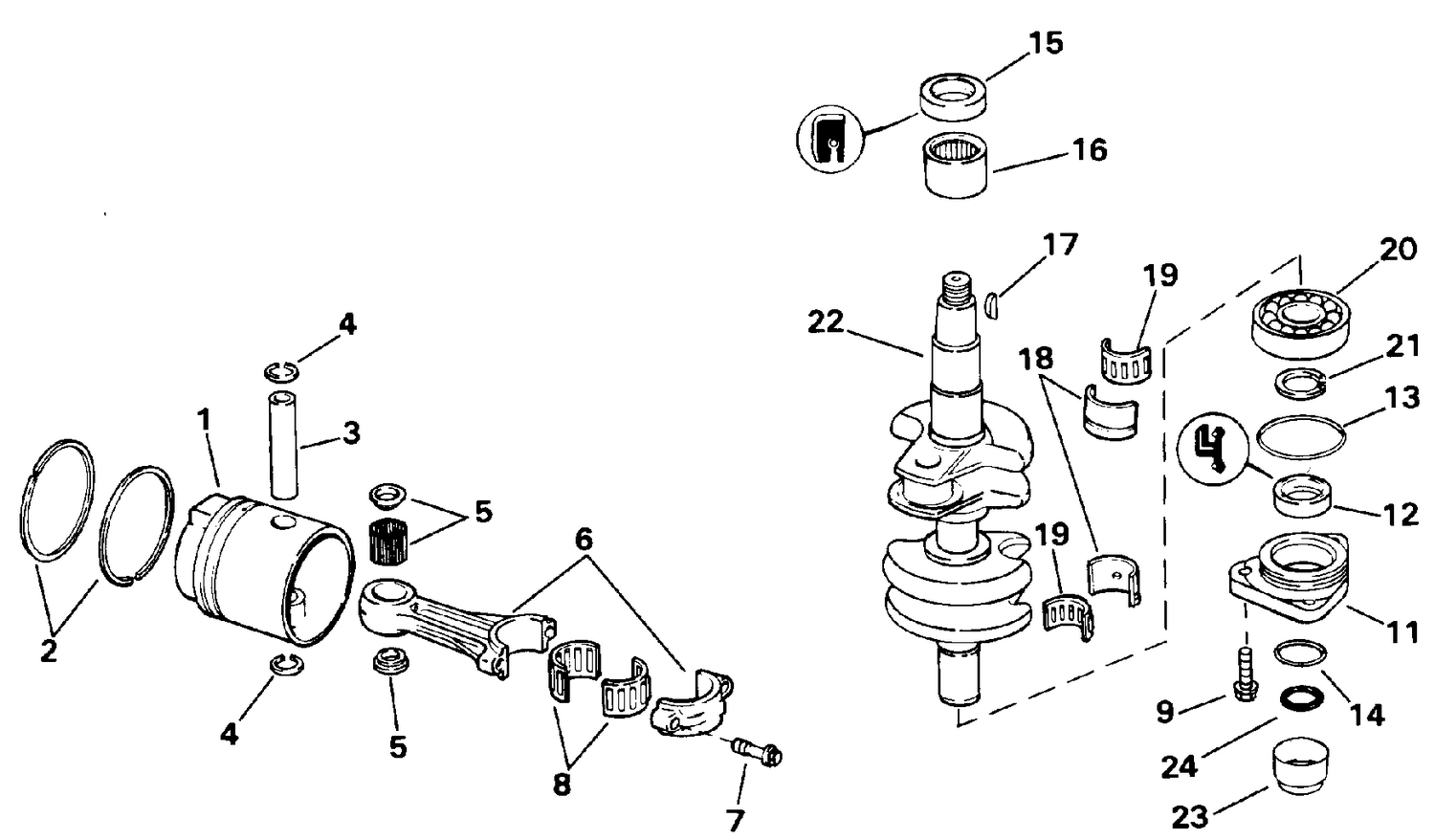 CRANKSHAFT & PISTON