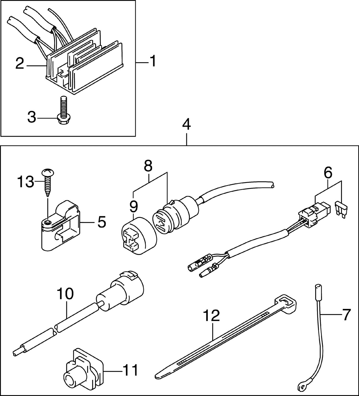 BATTERY CHARGING KIT - 9.9,15 HP (4-Stroke)