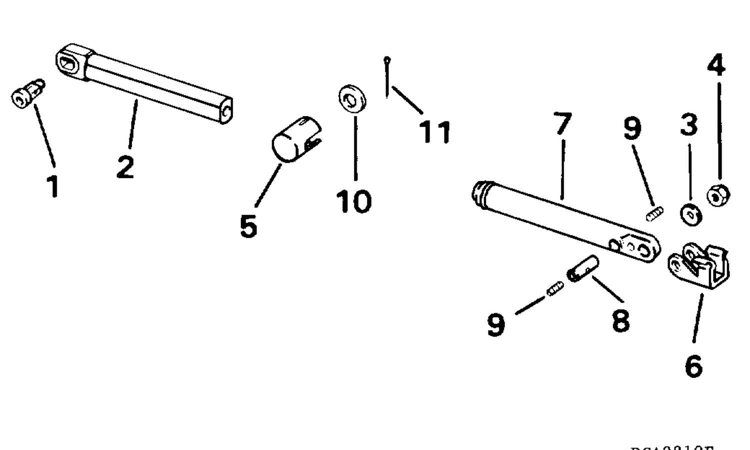 CABLE ADAPTER KIT - SINGLE LEVER REMOTE CONTROL - FOR LONG L