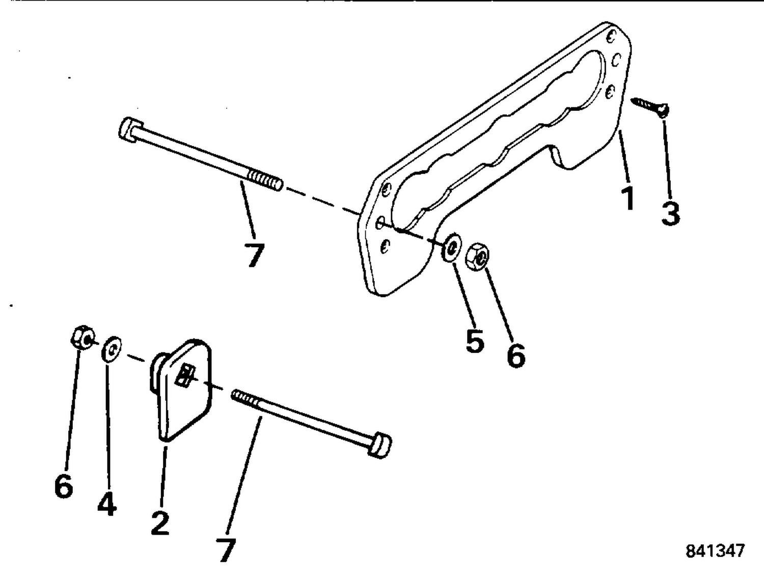 TRANSOM PLATE KIT - 3 THRU 55