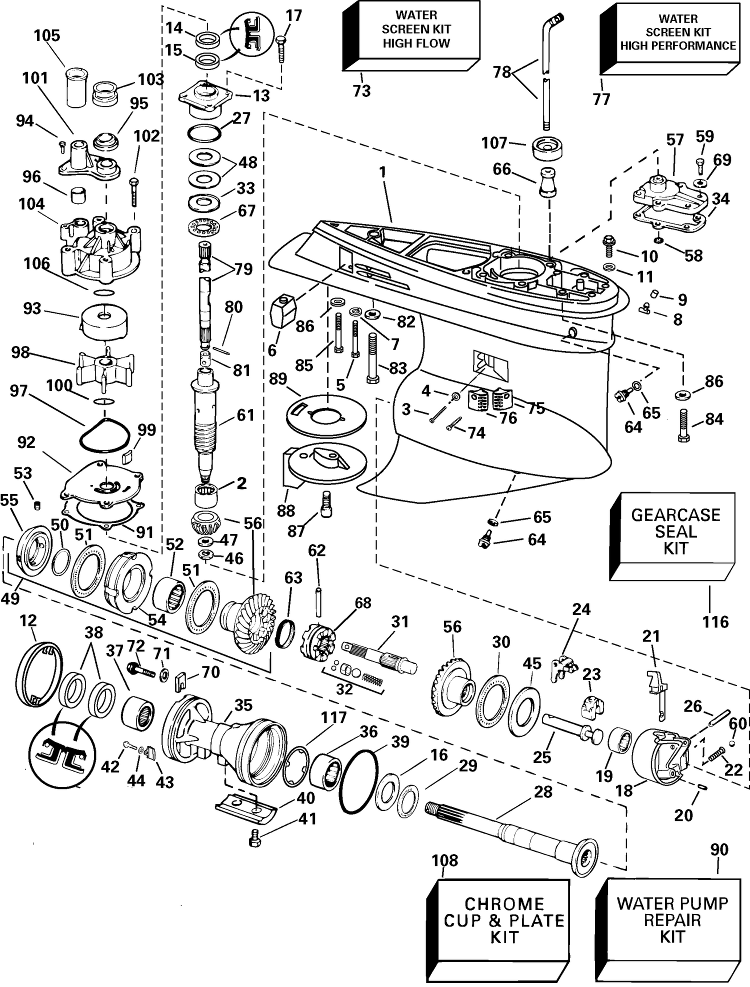 GEARCASE - CX  MODELS