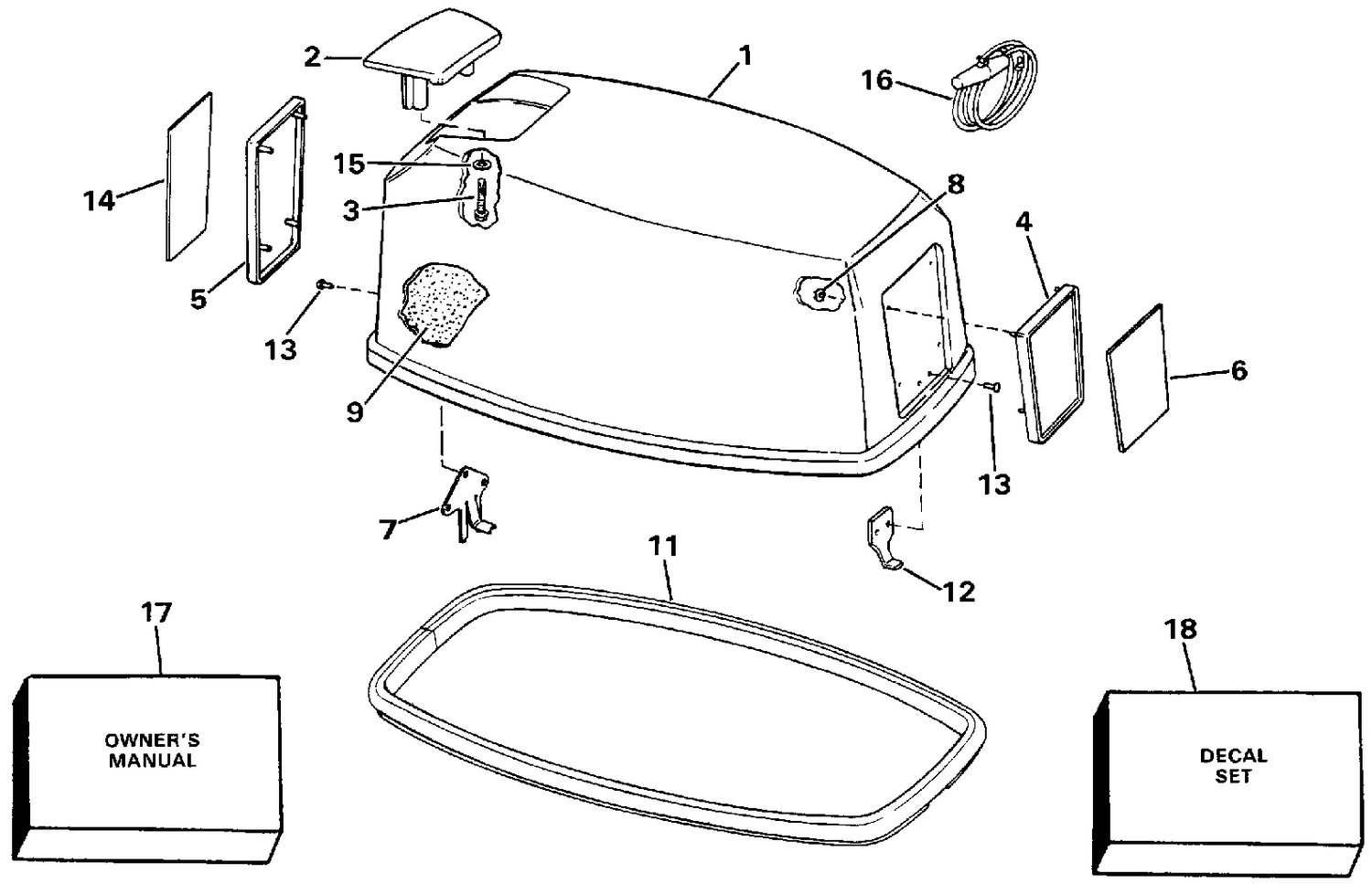ENGINE COVER - EVINRUDE