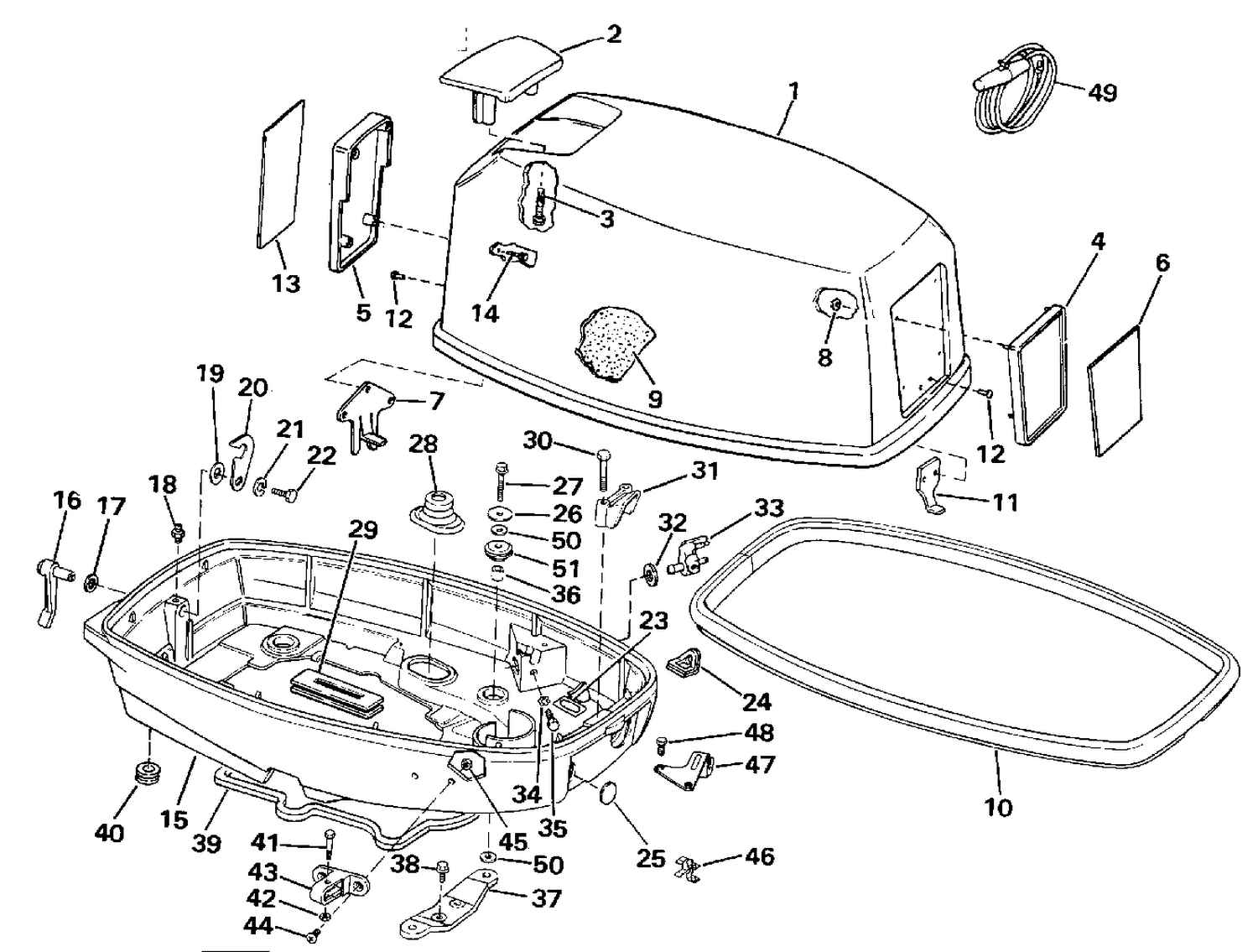 ENGINE COVER - EVINRUDE