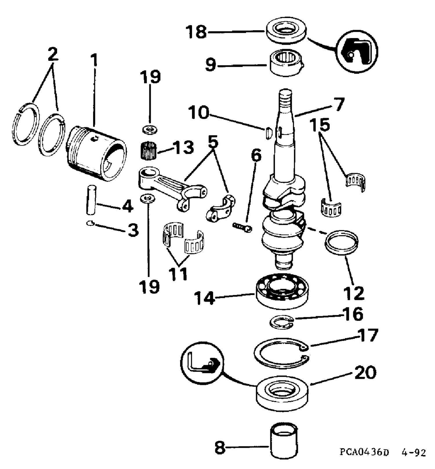 CRANKSHAFT & PISTON