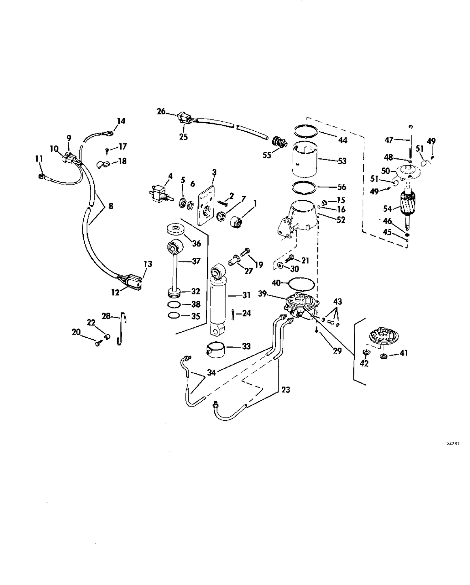 POWER TILT KIT 70 & 75 LONG,85,115 & 135 HP