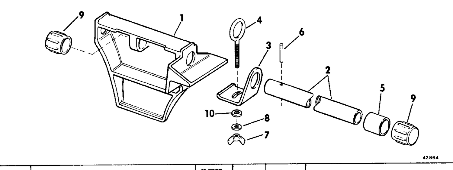 CANOE MOTOR BRACKET KIT