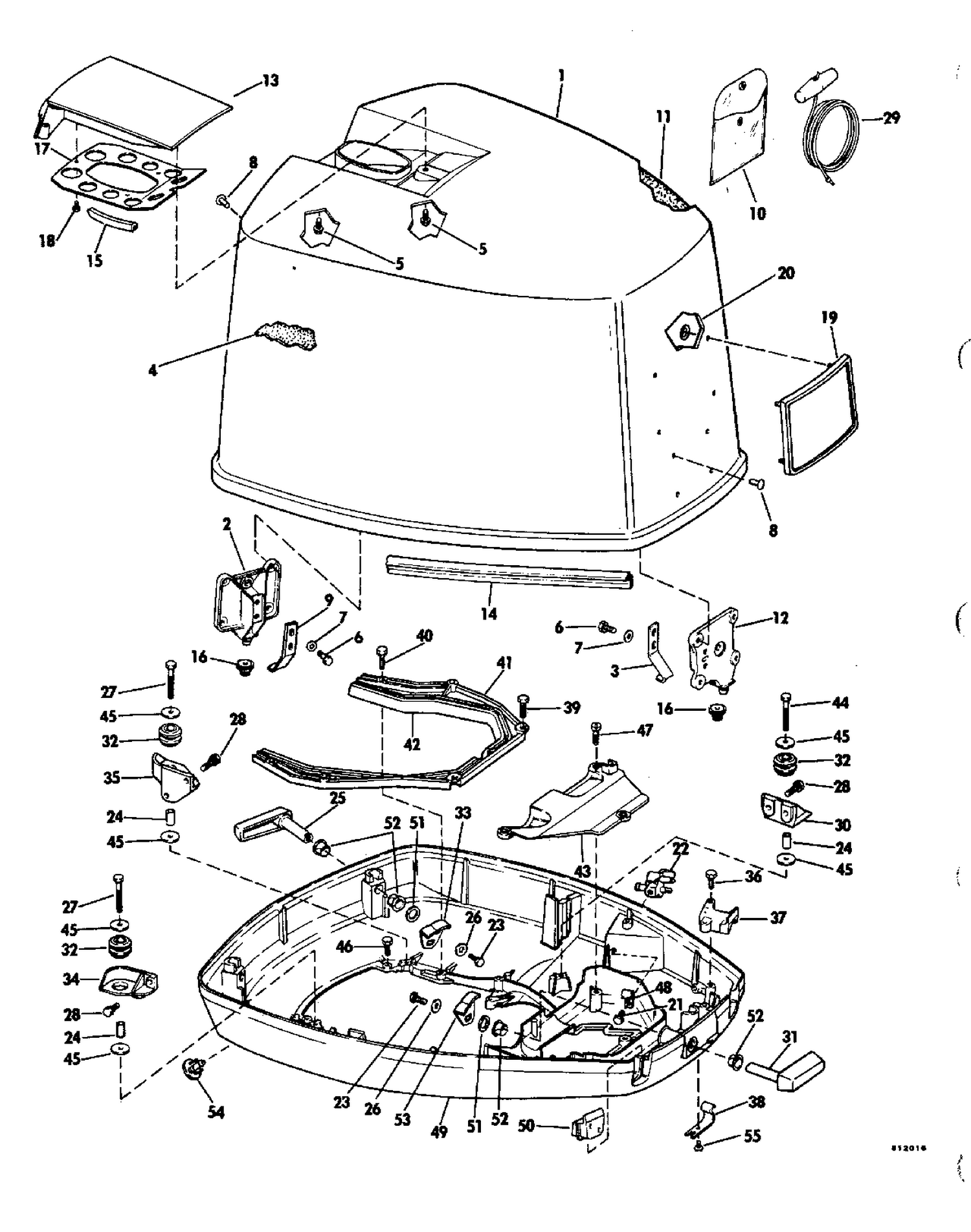 MOTOR COVER-JOHNSON