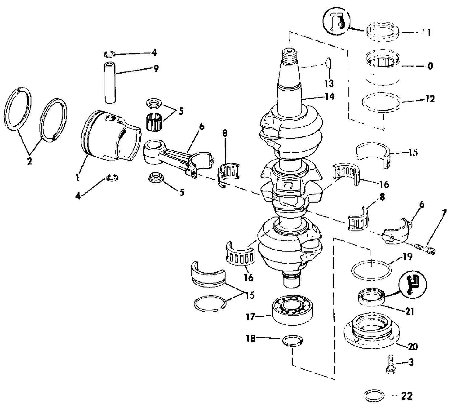 CRANKSHAFT & PISTON