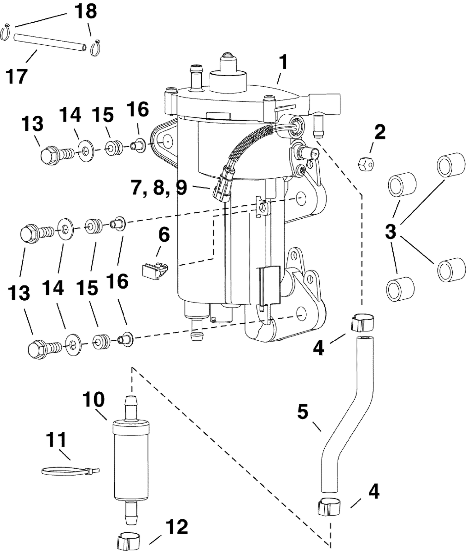 FUEL PUMP & VAPOR SEPARATOR