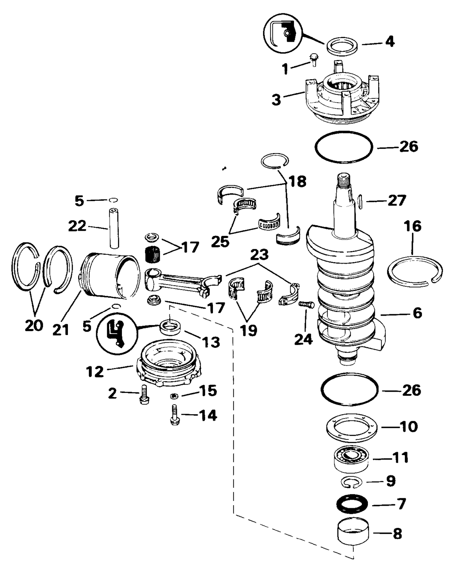 CRANKSHAFT & PISTON