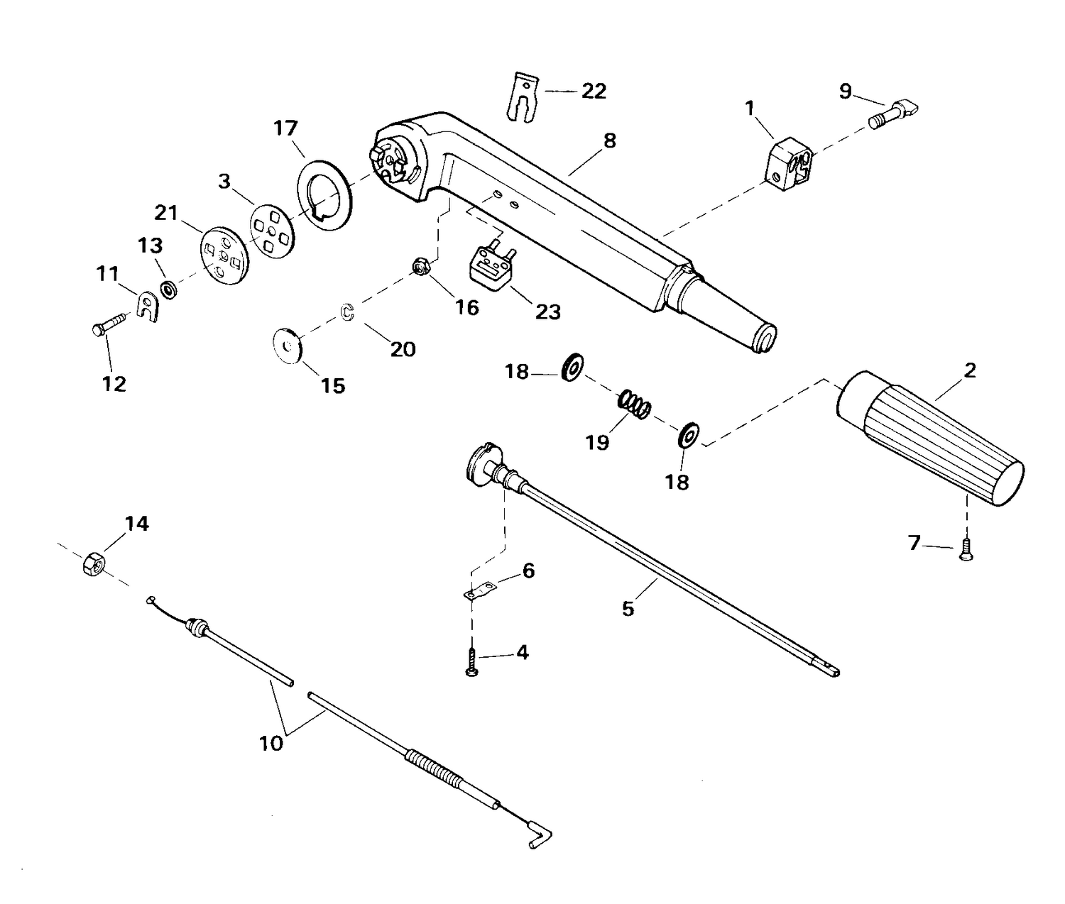TILLER ARM