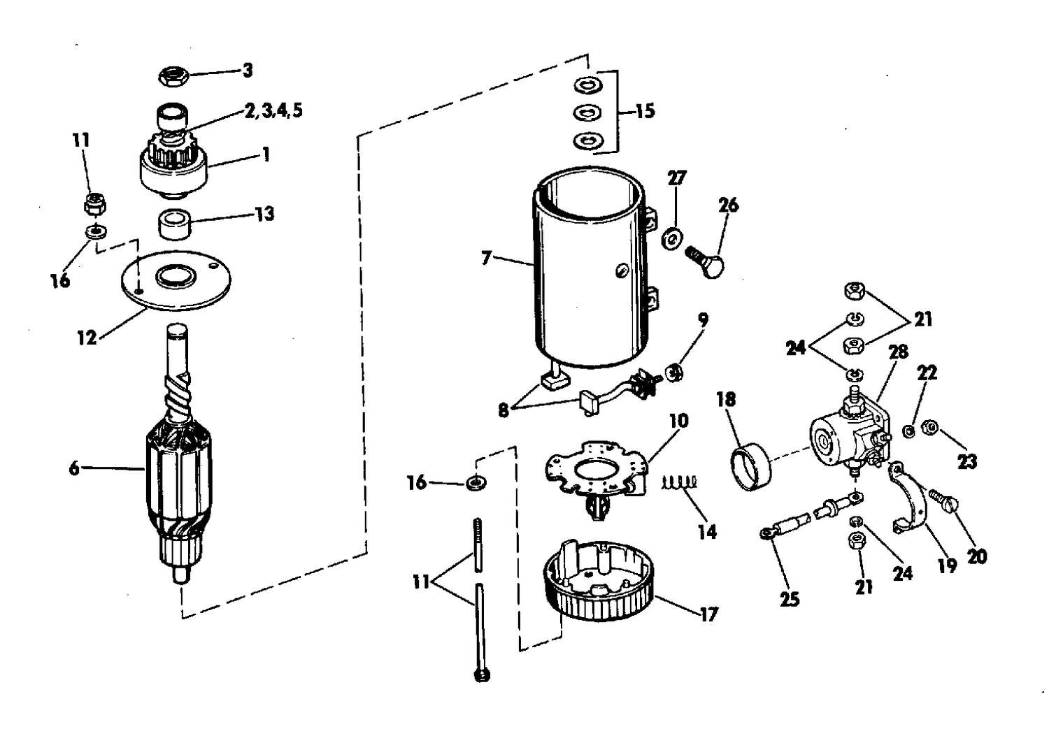 ELECTRIC STARTER & SOLENOID PRESTOLITE MODELS MKW 4001