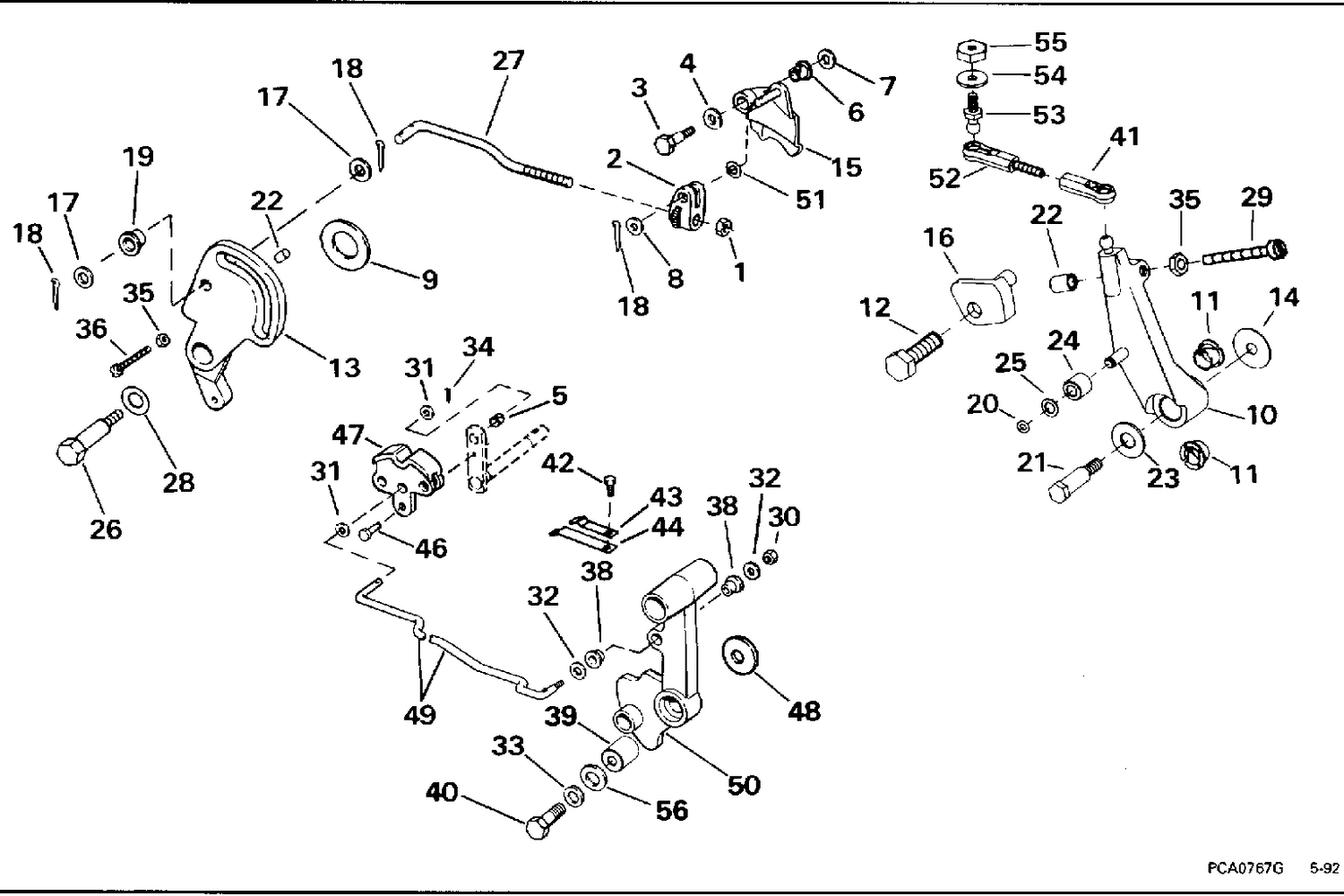 SHIFT & THROTTLE LINKAGE
