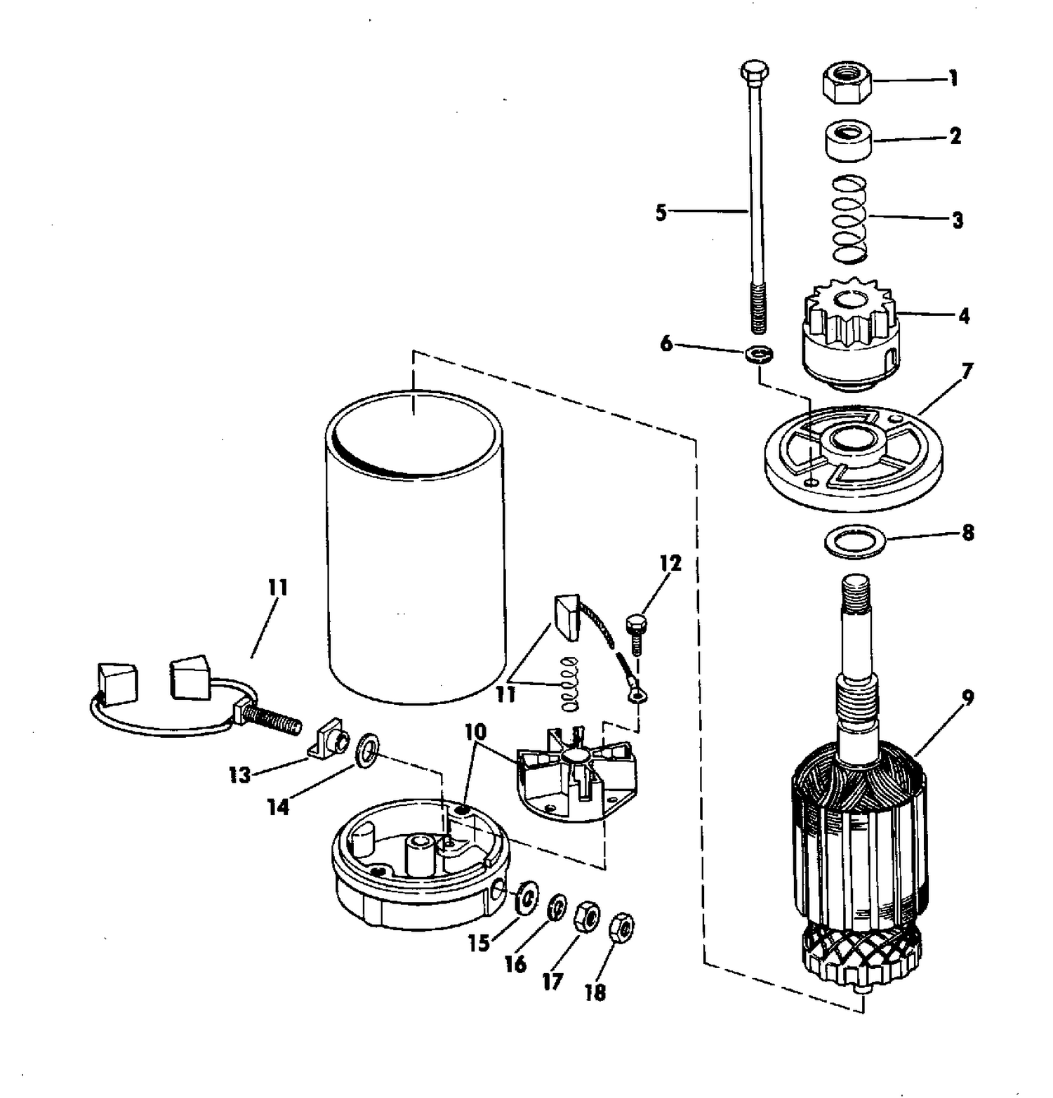 ELECTRIC STARTER AMERICAN BOSCH SMH 12B41