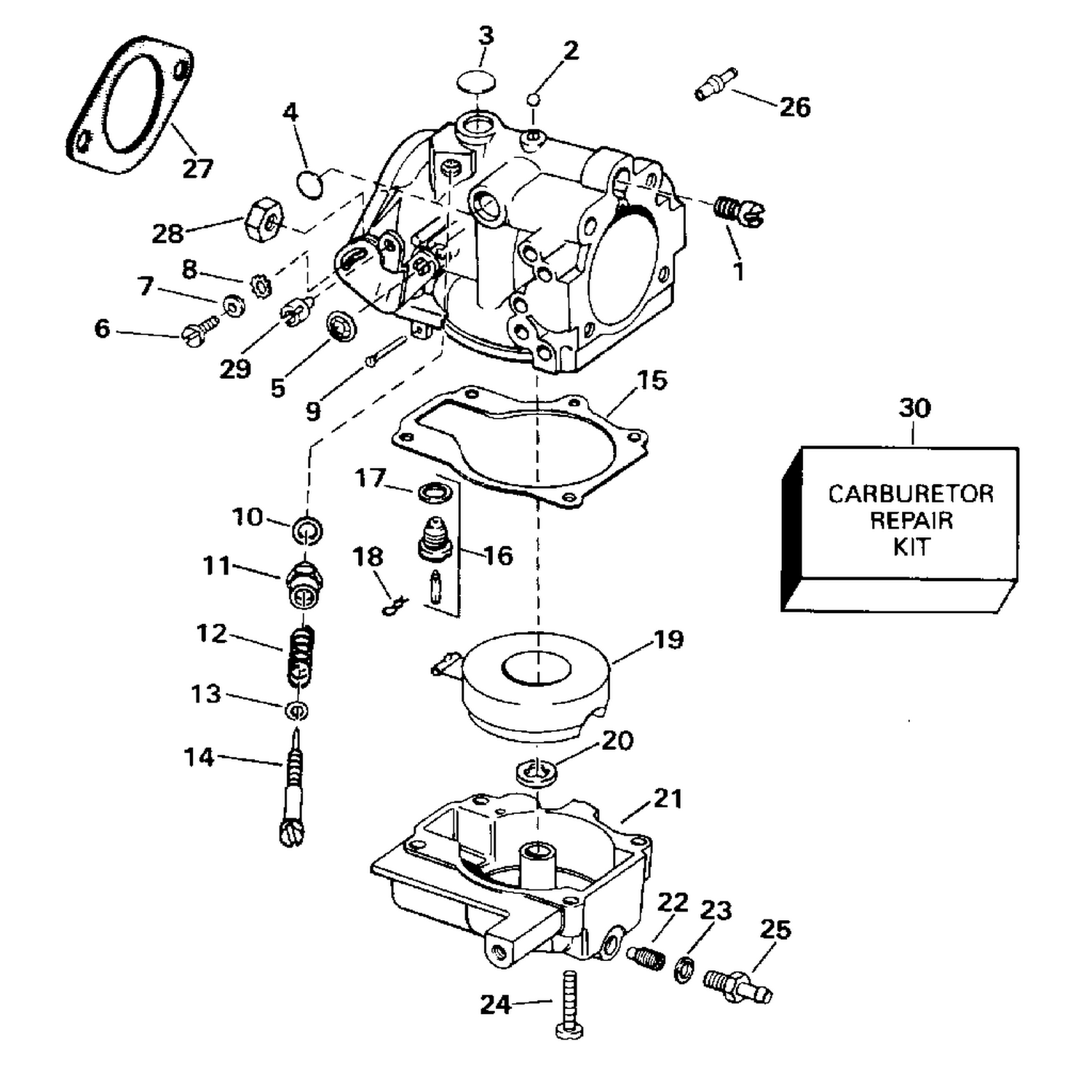 CARBURETOR 20SR - 20SRL