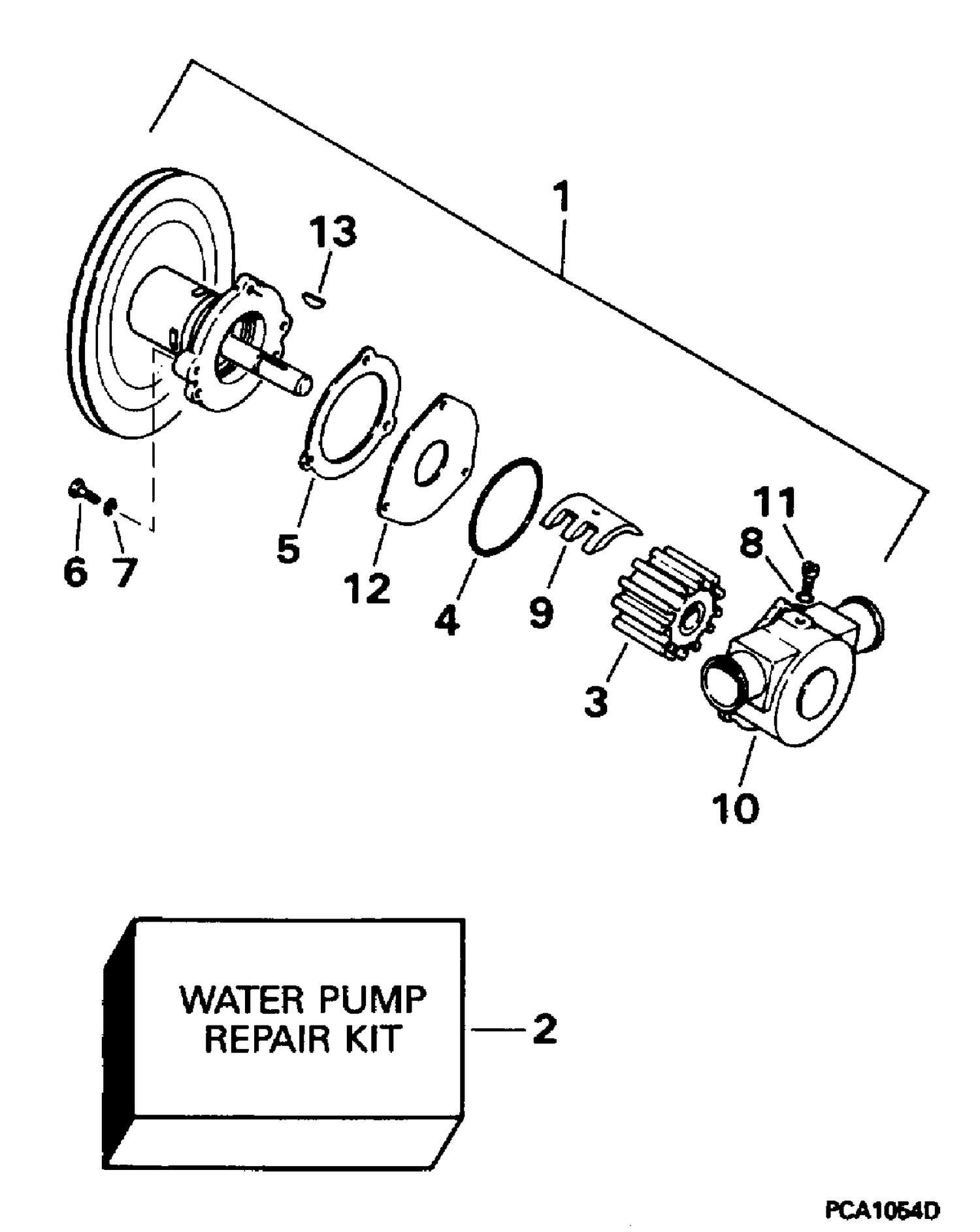 WATER PUMP - "A" SUFFIX MODELS