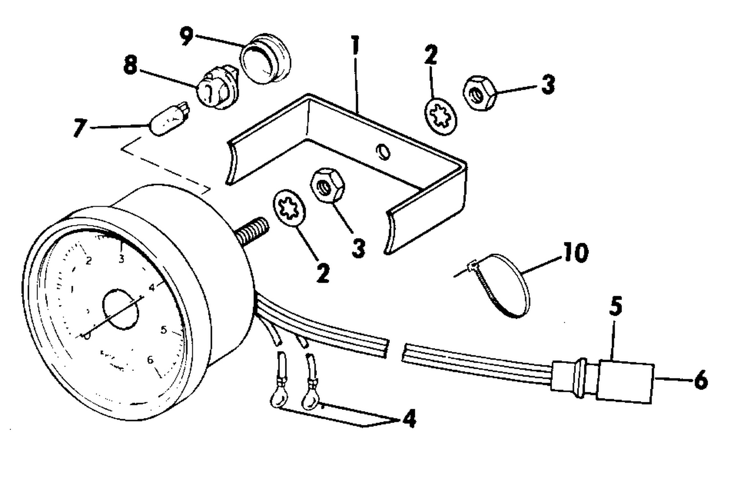 TACHOMETER KIT - PLUG IN