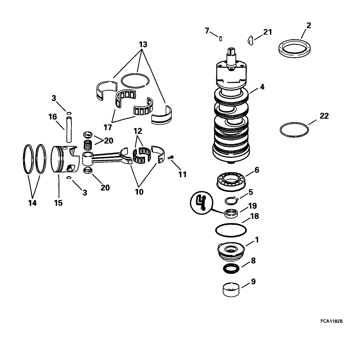 CRANKSHAFT & PISTON