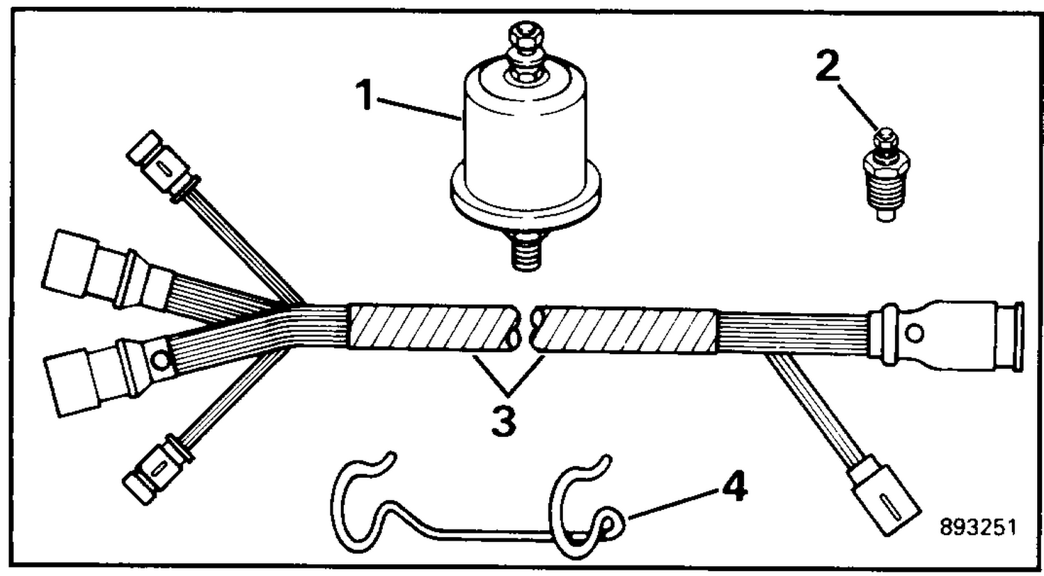 SECOND STATION CONNECTOR-INSTRUMENTS & TRIM CABLE