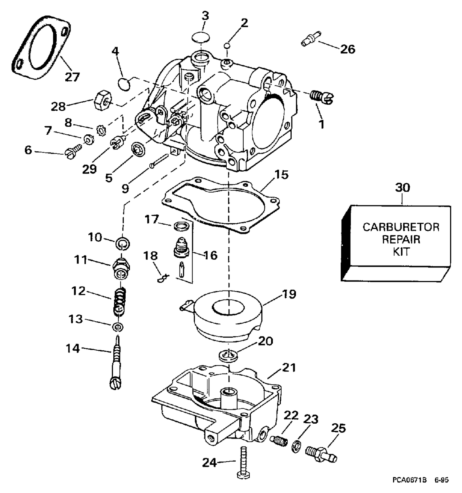 CARBURETOR - 20SR, 25R