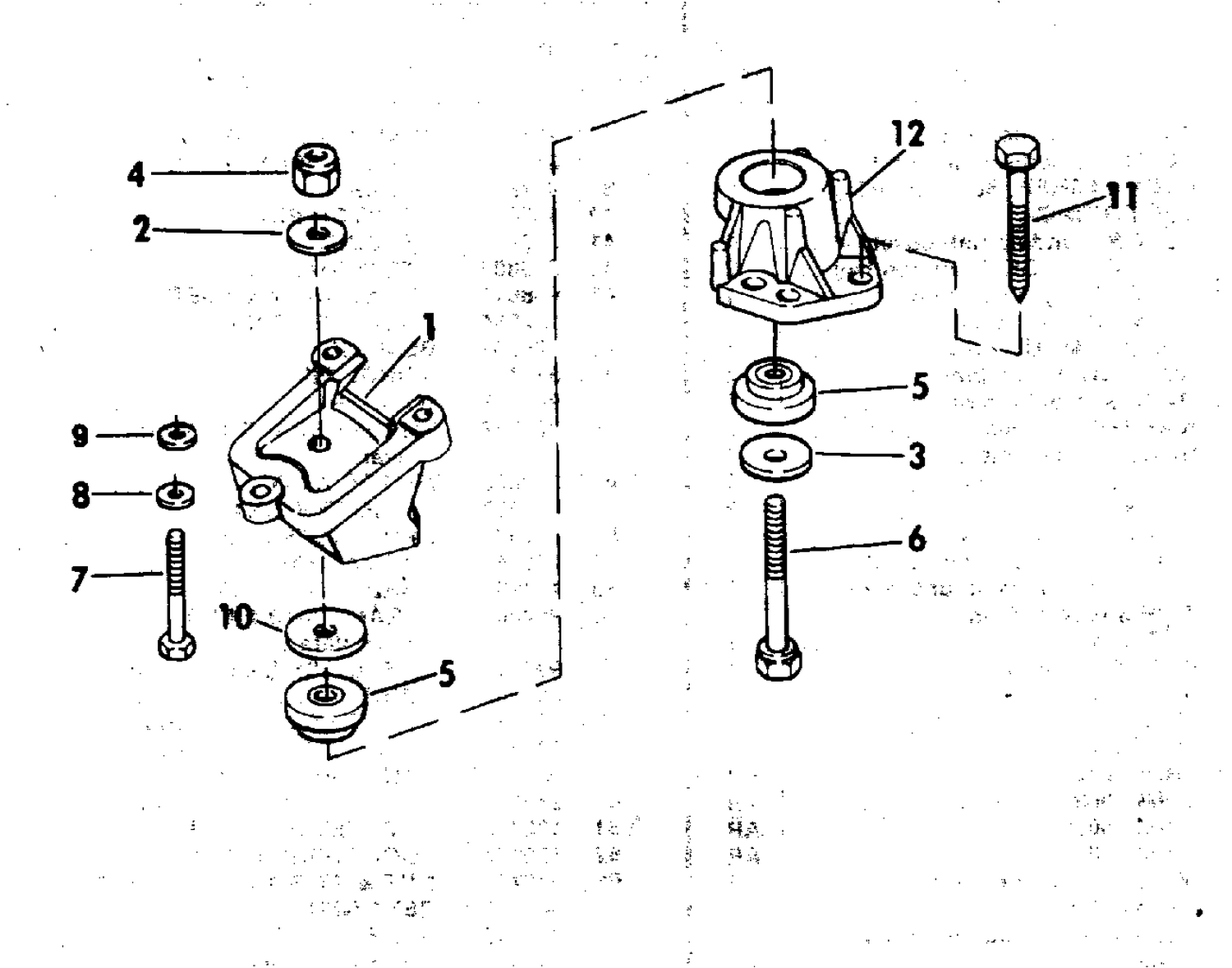 ENGINE MOUNT GROUP 200-230-260 PRE-SET MODELS