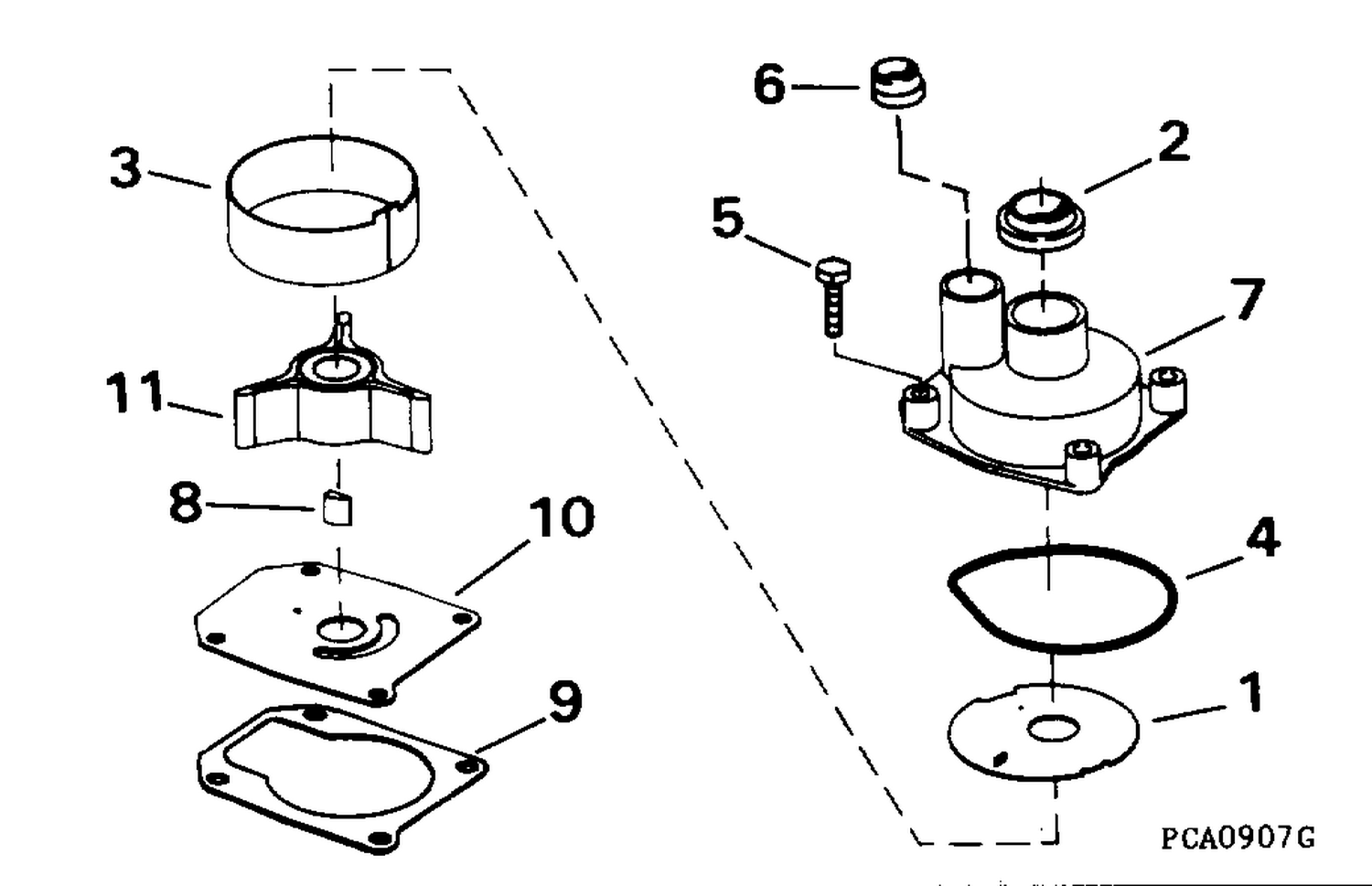 CHROME PUMP KITS 25D/40/48/50 MODELS