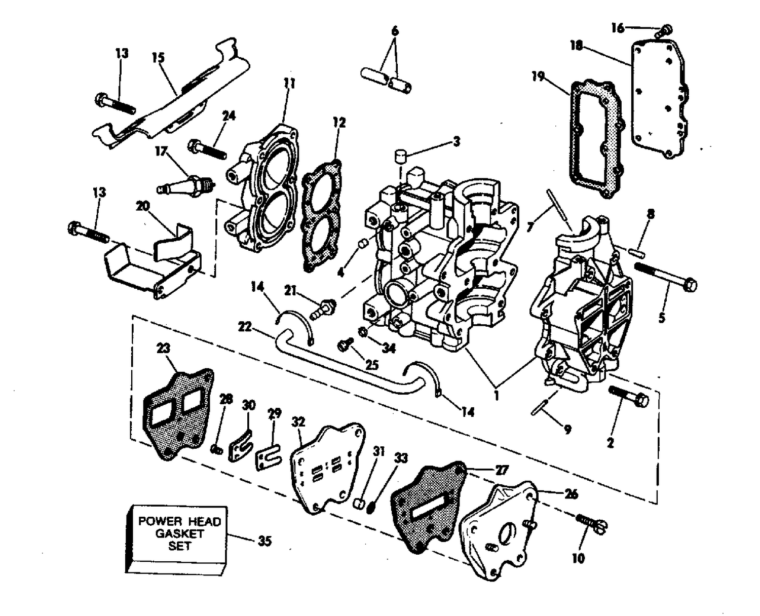 CYLINDER & CRANKCASE & INTAKE MANIFOLD - 4.5
