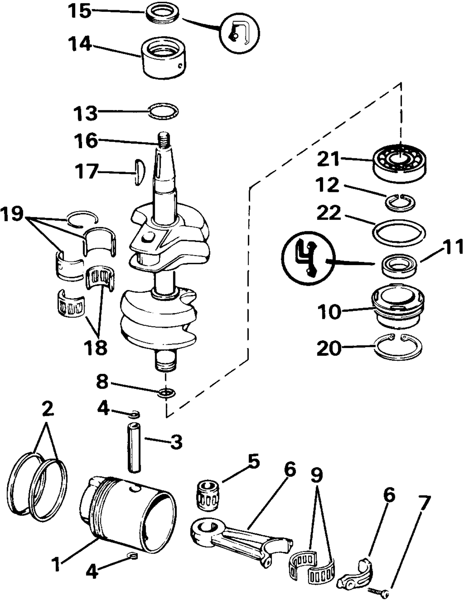 CRANKSHAFT & PISTON