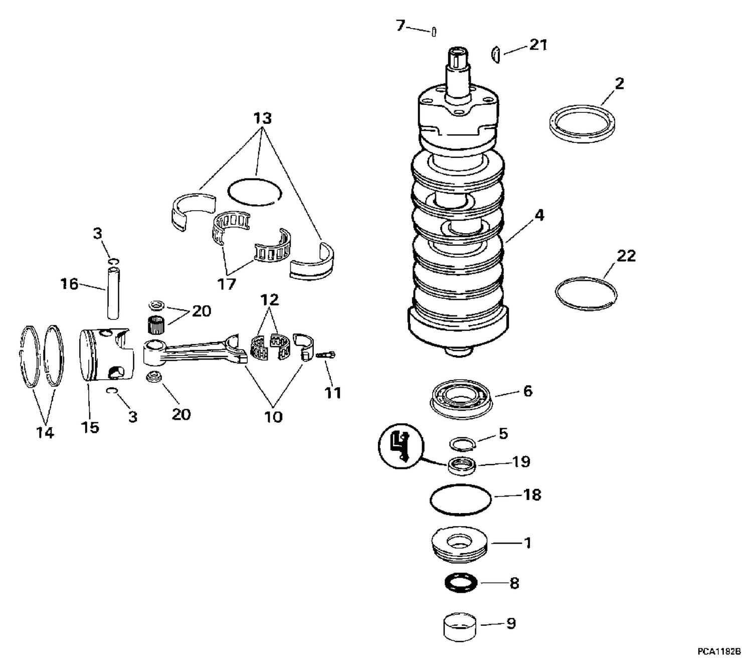 CRANKSHAFT & PISTON