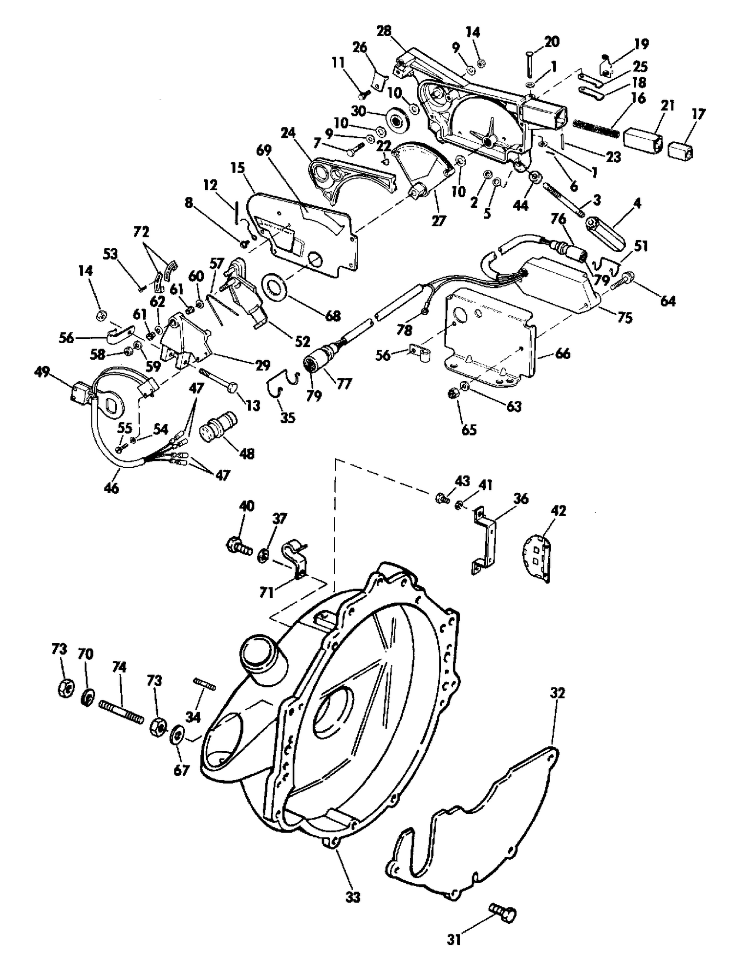 ADAPTER HOUSING AND SHIFT ASSEMBLY