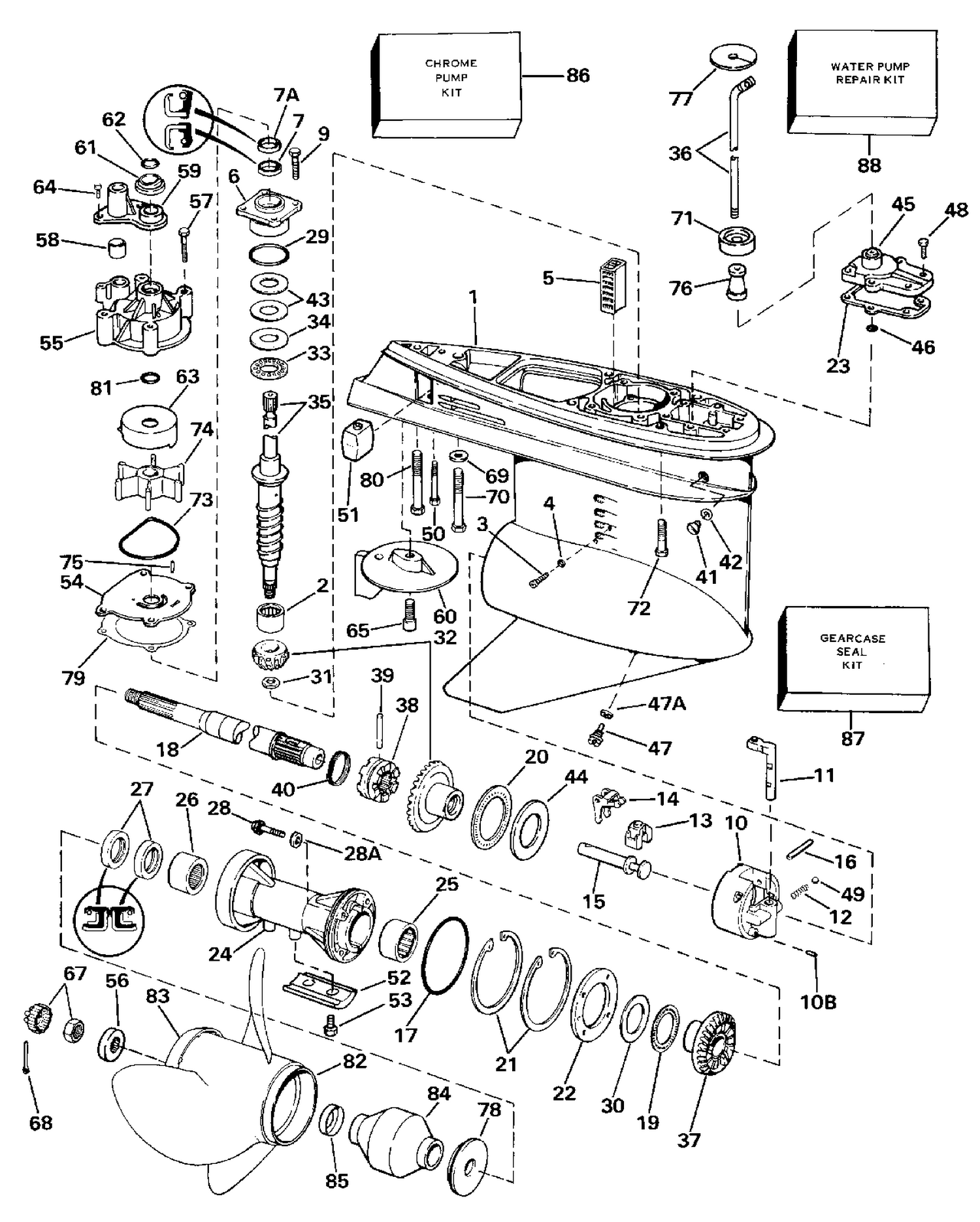 GEARCASE - STANDARD ROTATION