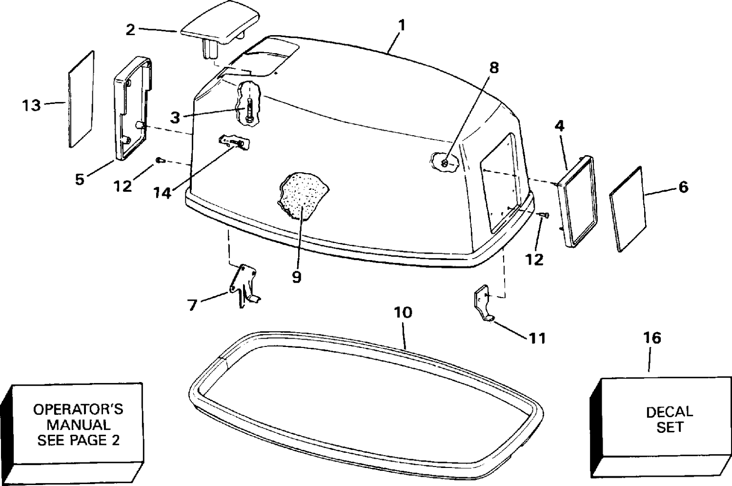 ENGINE COVER - EVINRUDE