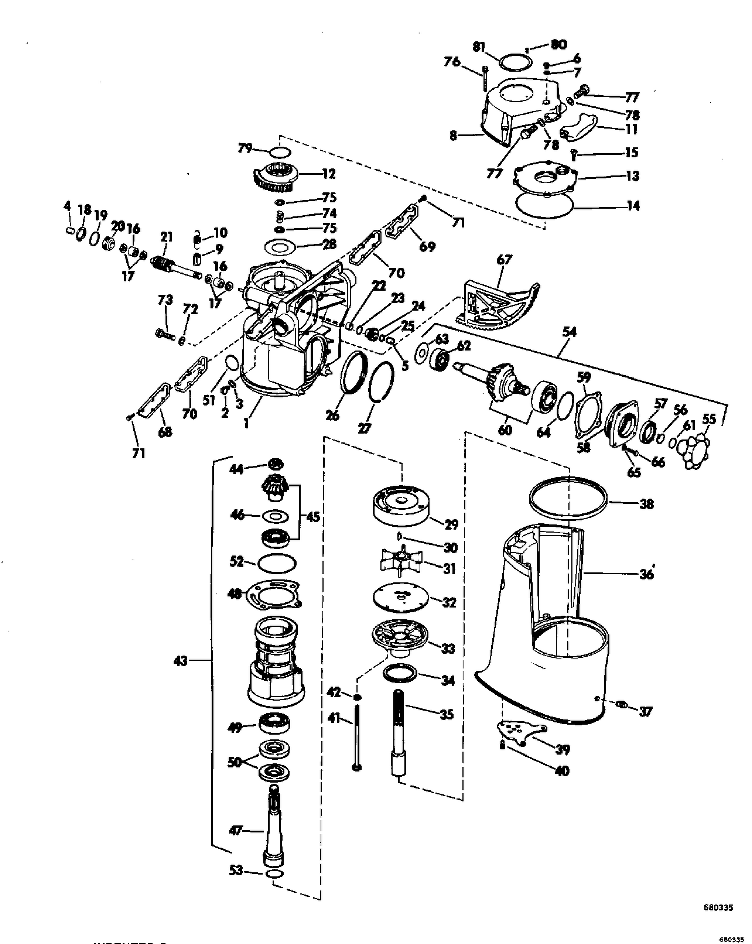 UPPER GEARCASE GROUP