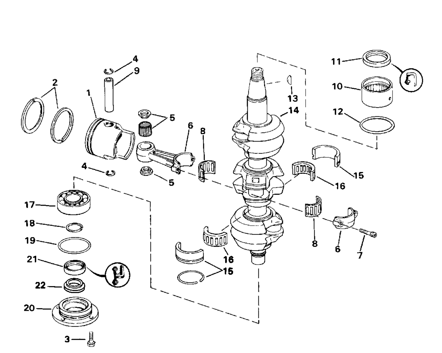 CRANKSHAFT & PISTON