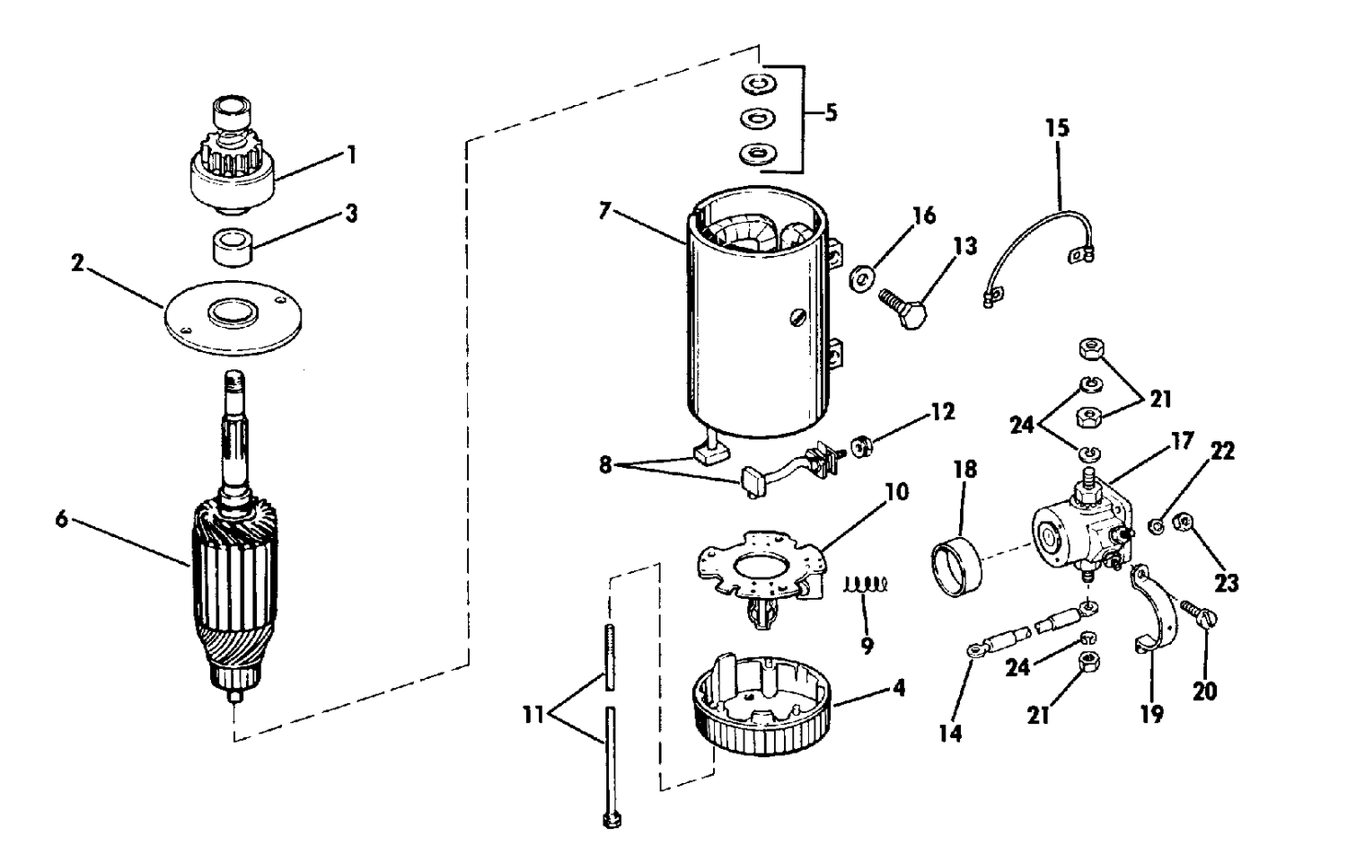 ELECTRIC STARTER & SOLENOID PRESTOLITE MODELS MGD-4115 & POA