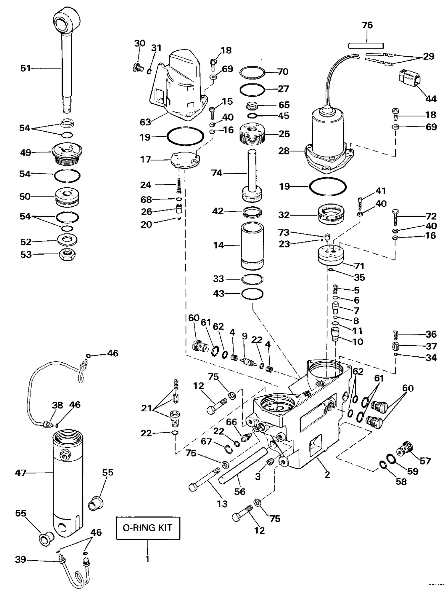 POWER TRIM/TILT HYDRAULIC ASSEMBLY