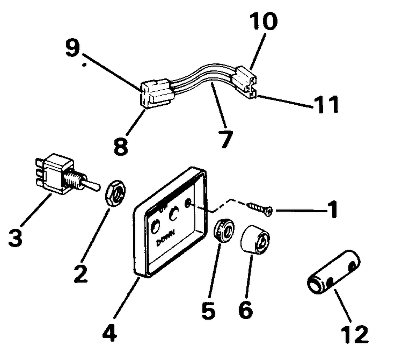 TRIM/TILT SWITCH CONVERSION KIT-DUAL ENGINE