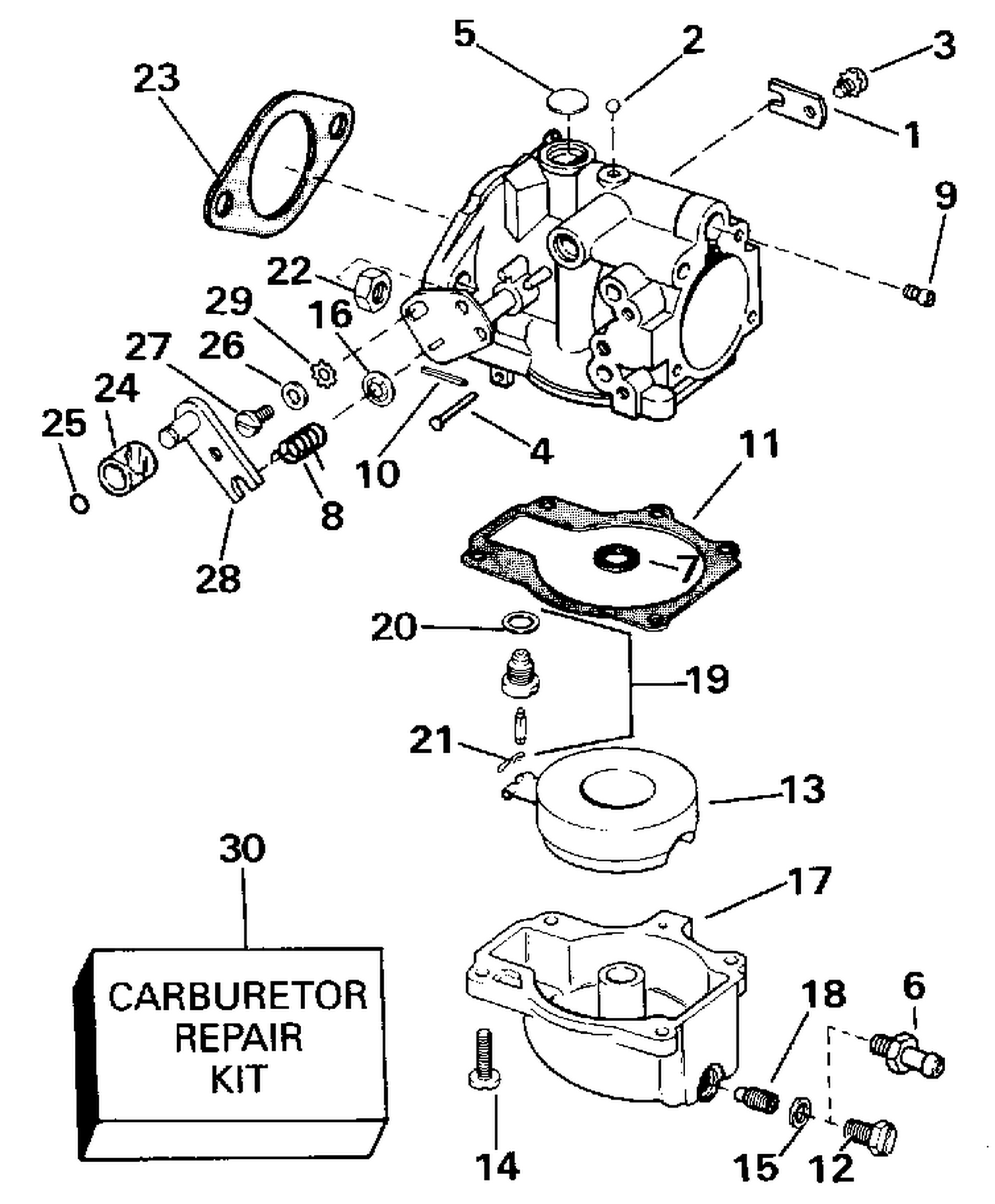 CARBURETOR - ALL 45 MODELS