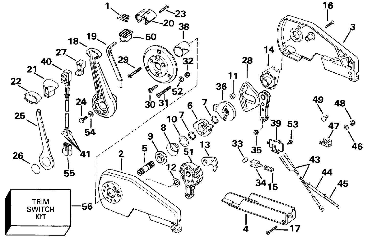 REMOTE CONTROL ASSEMBLY - CONCEALED SIDE MOUNT