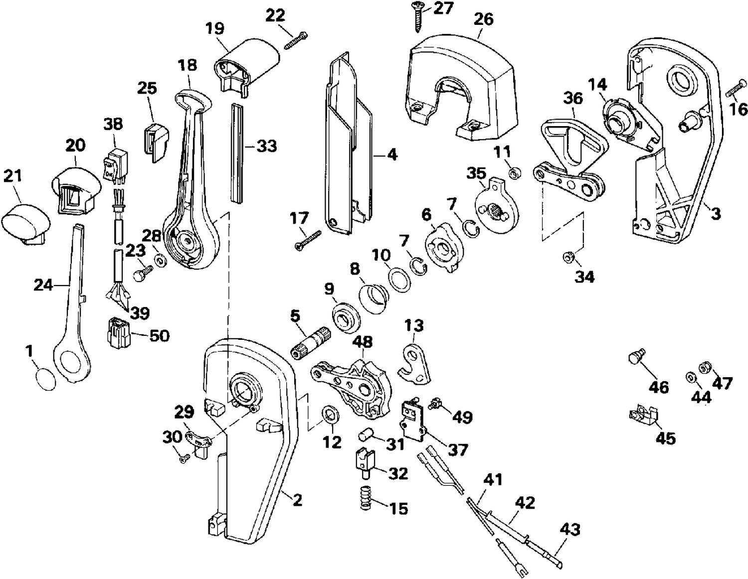 REMOTE CONTROL ASSEMBLY - BINNACLE MOUNT