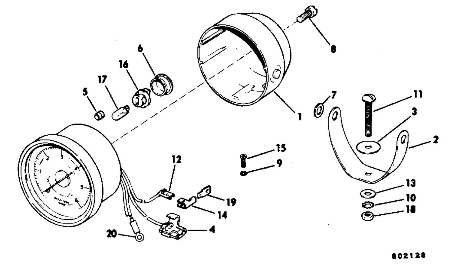 TACHOMETER KIT - POD MOUNT 70 THRU 235