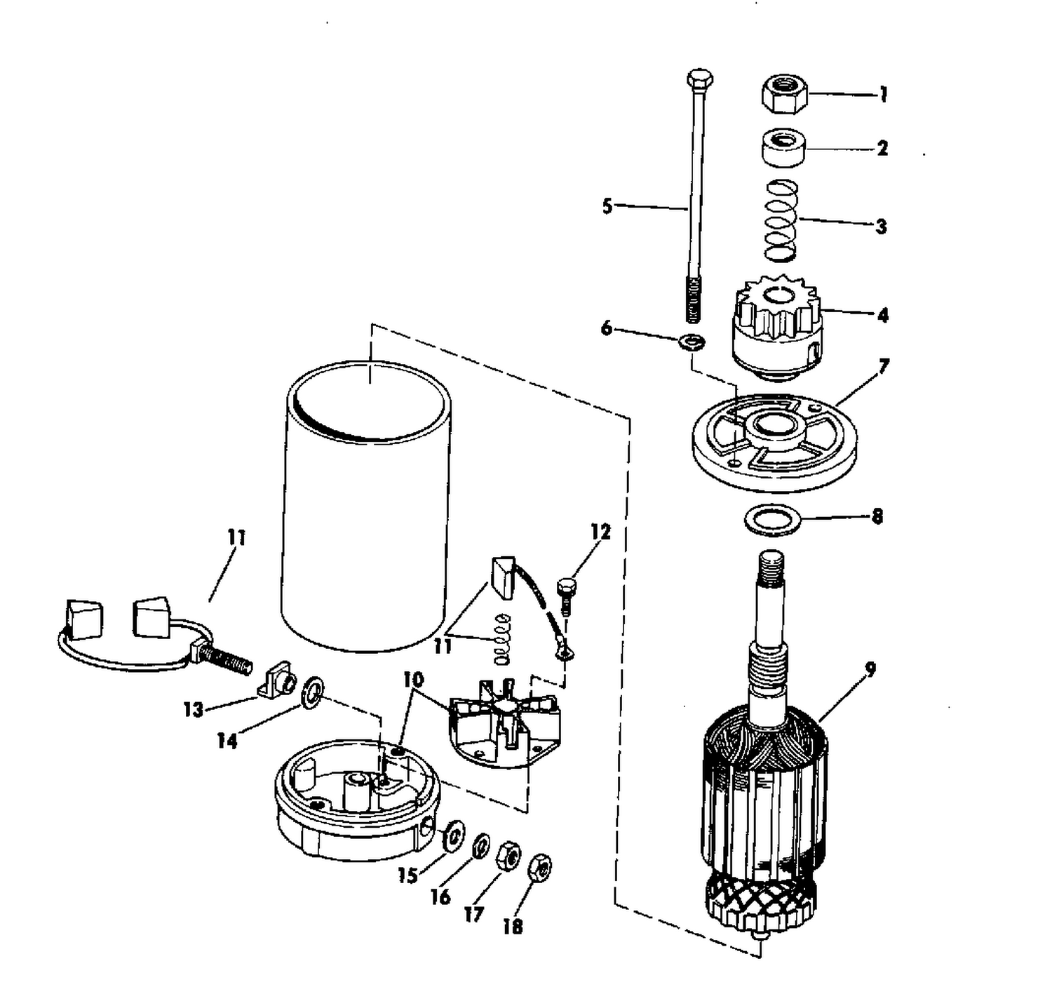 ELECTRIC STARTER AMERICAN BOSCH SMH 12B43