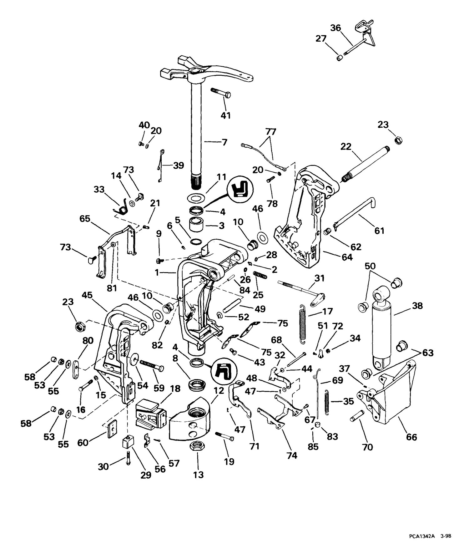 STERN & SWIVEL BRACKET