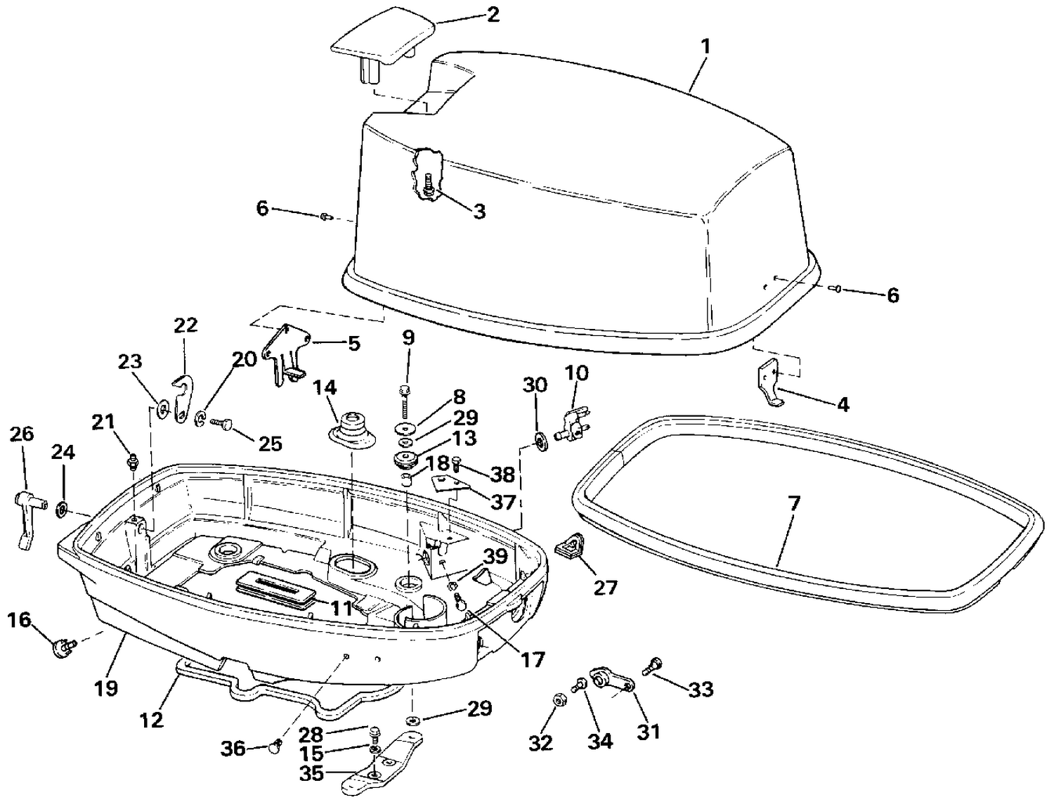 ENGINE COVER - EVINRUDE