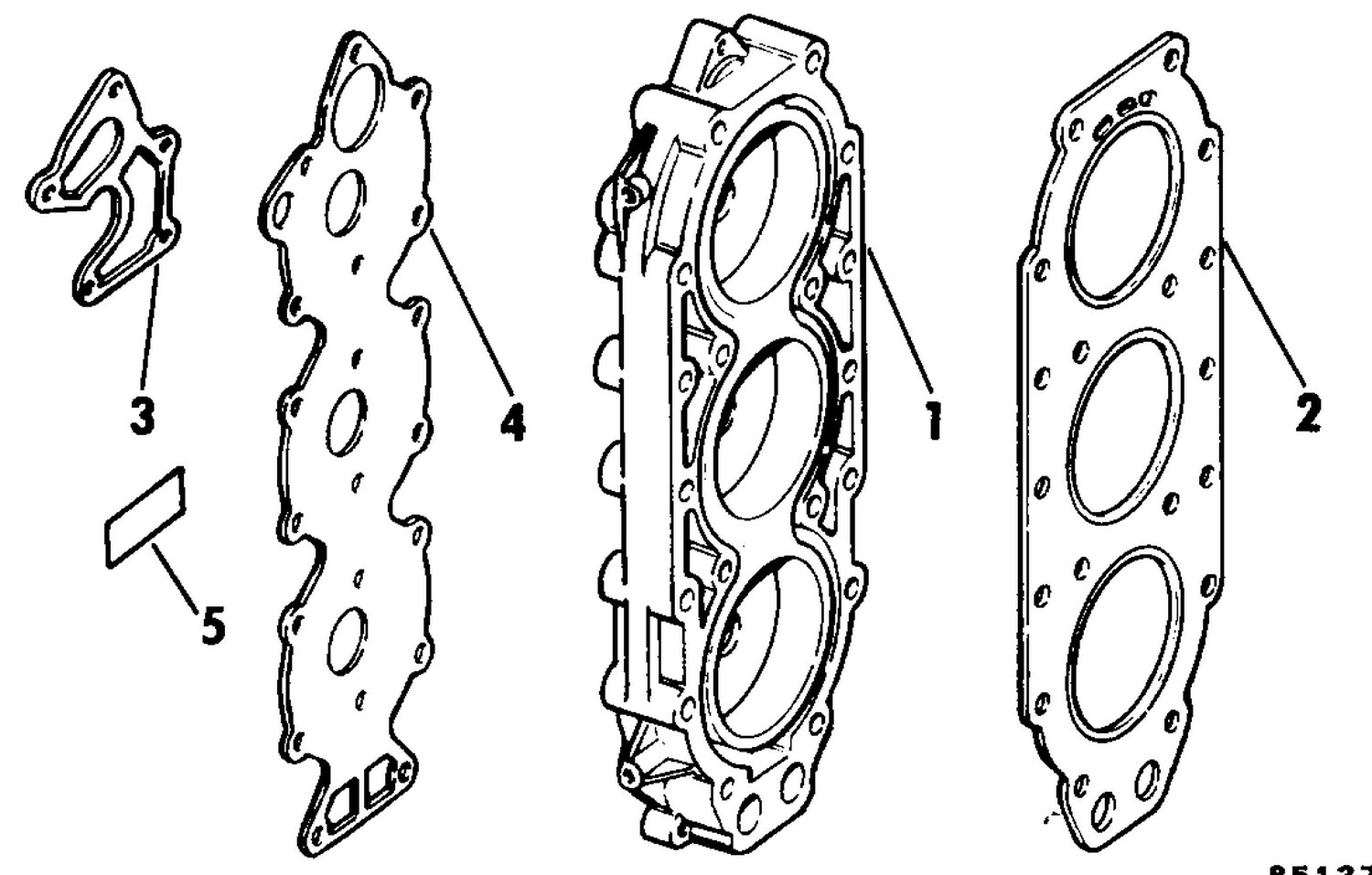 CYLINDER HEAD KIT - LOW COMPRESSION 75