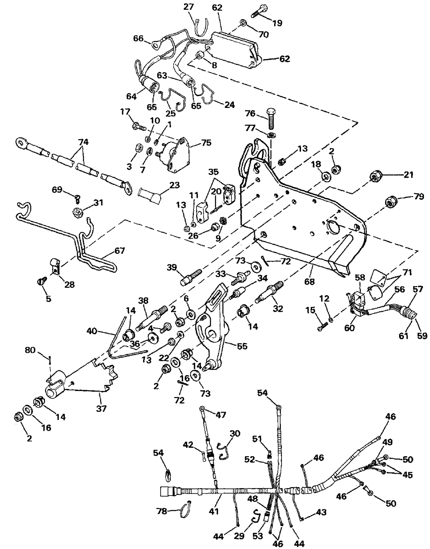 WIRE HARNESS, BRACKET & SOLENOID