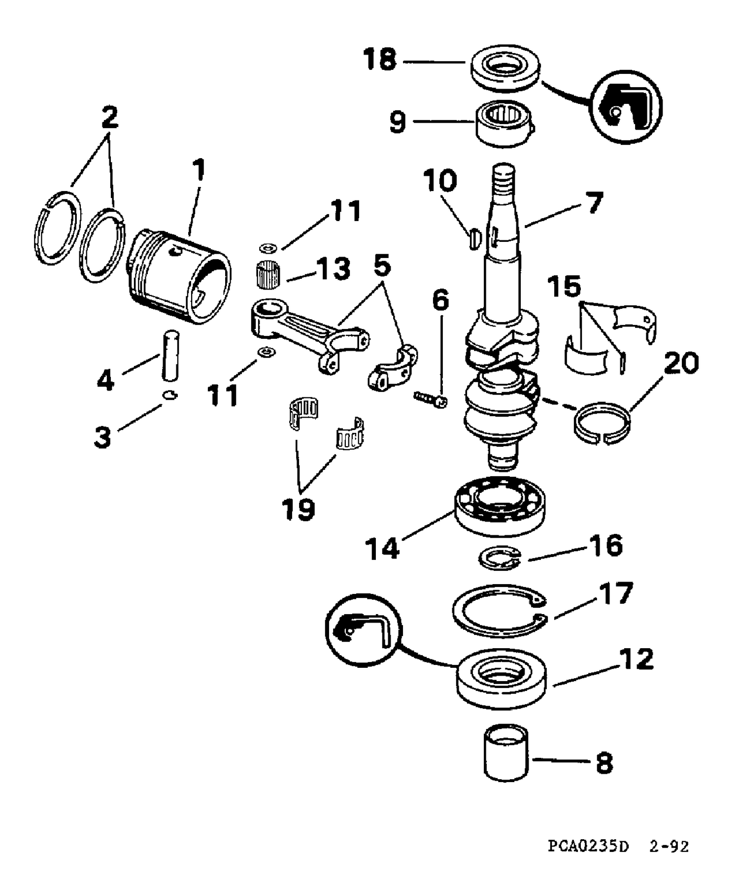 CRANKSHAFT & PISTON